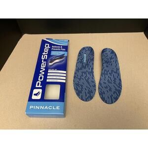 PowerStep Pinnacle Insoles - Orthotics (M 5-5.5) / (W 7-7.5)  Color: Blue. New!